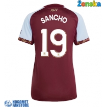 Aston Villa Jadon Sancho #19 Domaci Dres za Ženska 2025-26 Kratak Rukav
